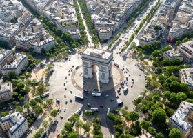 Your Ultimate Video Guide to the Best Places to Stay in Paris - 11 Min arc de triomphe in Paris from Above