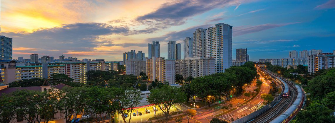 Singapore at Sunset