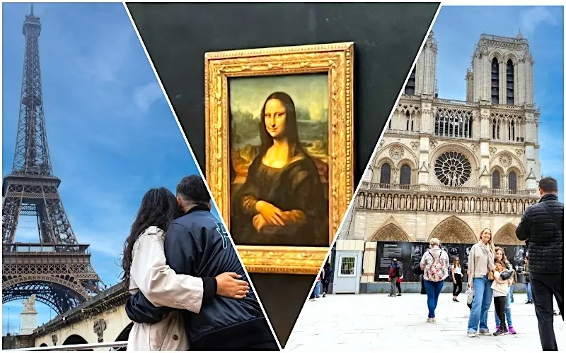 Paris in a Day Tour with Eiffel Tower, Louvre, and Notre Dame Cathedral